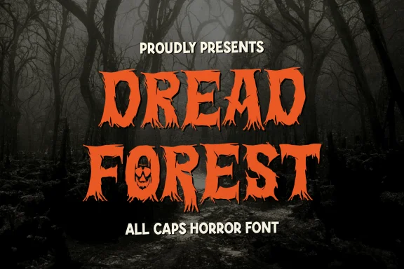 Dread Forest | All Caps Horror Font
