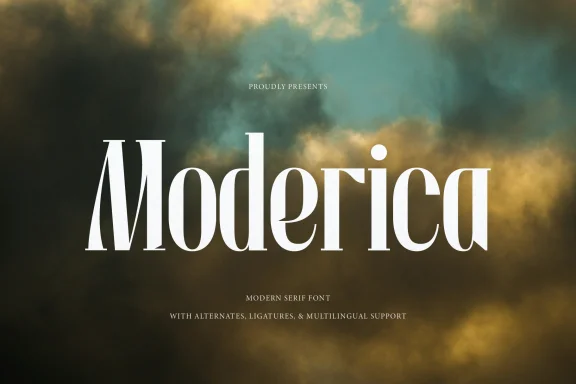 Moderica | Modern Serif Font
