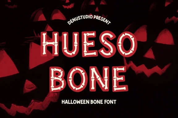 Hueso Bone | Halloween Bone Font