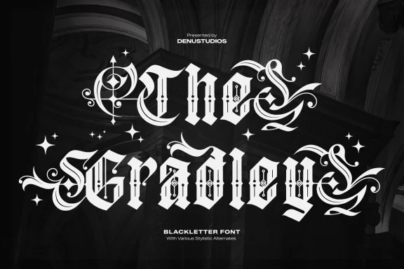 Gradley | Blackletter Font