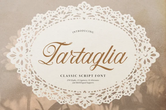 Tartaglia | Classic Script Font