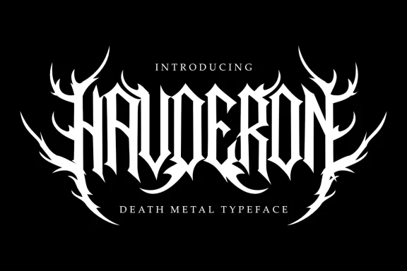 Haveron - Death Metal Font