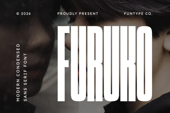 Furuko – Modern Condensed Sans Serif Font
