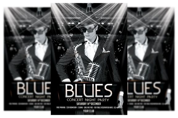 Jazz / Blues Concert Flyer 