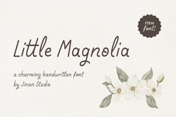 Little Magnolia - A Handwritten Font