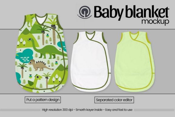 Baby Blanket Mock-up
