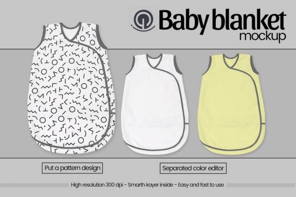 Baby Blanket Mock-up