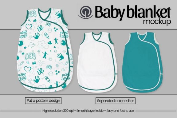 Baby Blanket Mock-up