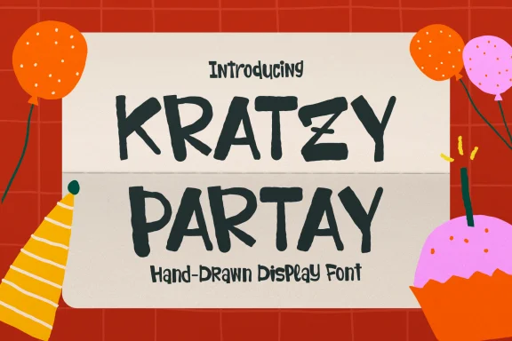 Kratzy Partay | Hand Drawn Display