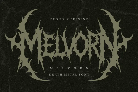 Melvorn - Death Metal Font