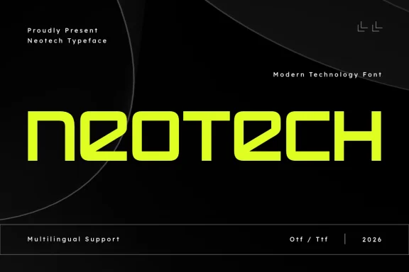 Neotech - Modern Technology Font