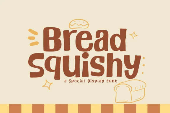 Bread Squishy - A Fun & Cozy Font