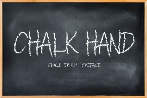 CHALK HAND - chalk font