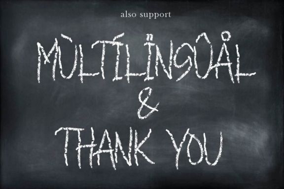 CHALK HAND - chalk font