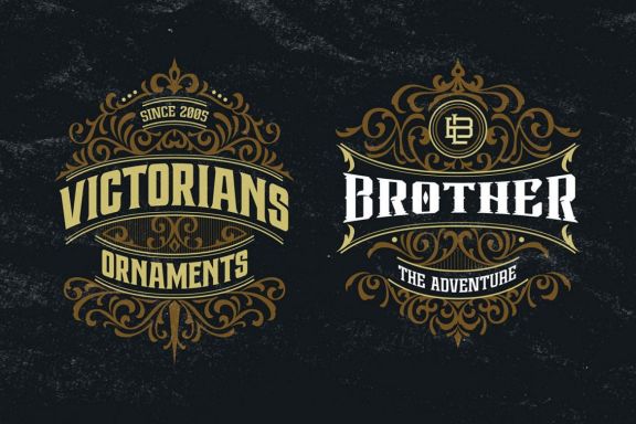 Victorian Ornaments Vector + Bonus