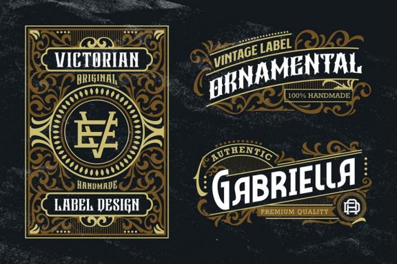 Victorian Ornaments Vector + Bonus