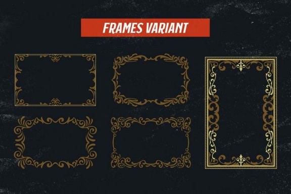 Victorian Ornaments Vector + Bonus