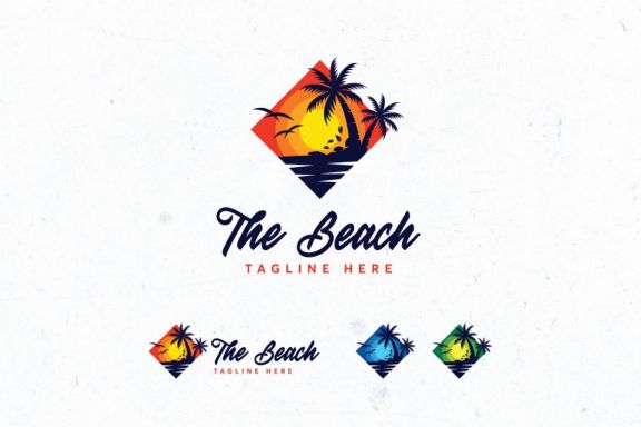 10 Beach Logo Bundle