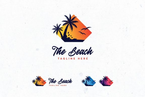 10 Beach Logo Bundle