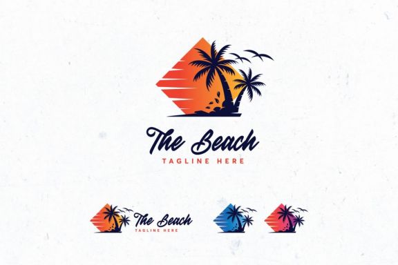 10 Beach Logo Bundle