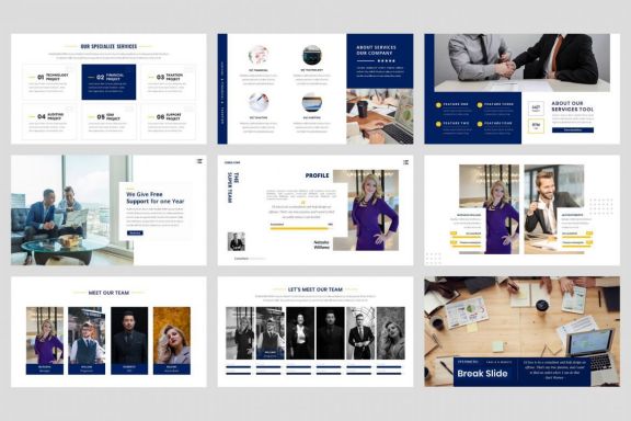 Business - Consultant Finance PowerPoint Template