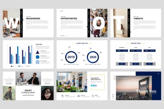 Business - Consultant Finance PowerPoint Template