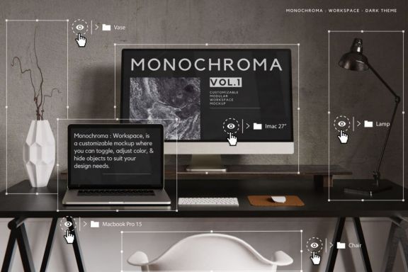 Customizable Workspace Mockup