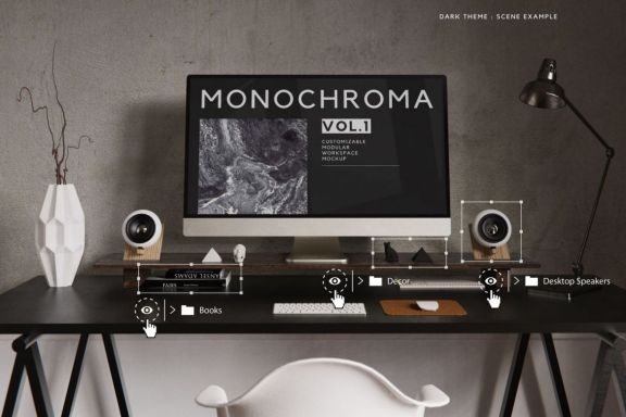 Customizable Workspace Mockup