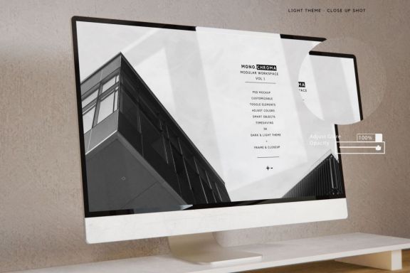 Customizable Workspace Mockup