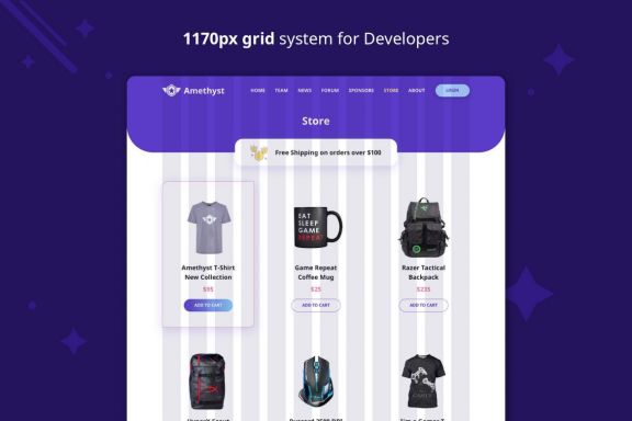 Amethyst - Esports Sketch Template