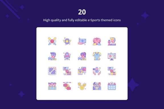 Amethyst - Esports Sketch Template