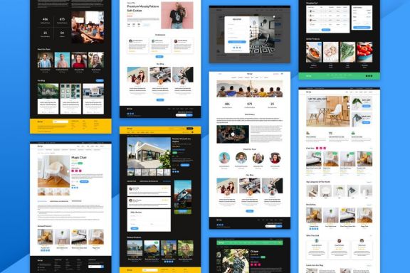 Fluorine | eCommerce Responsive Web UI Kit for Sketch