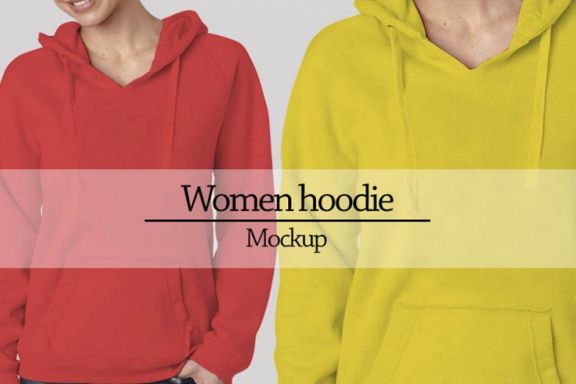 Women Hoodie Mock-up Vr2
