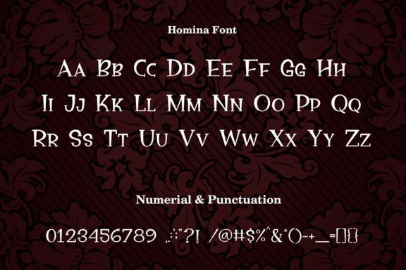 Homina Display Font
