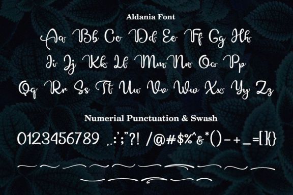 Aldania Unique Font
