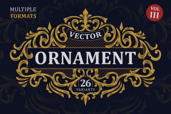 Victorian Vector Ornaments Vol. III