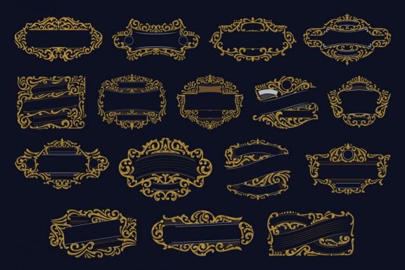 Victorian Vector Ornaments Vol. III