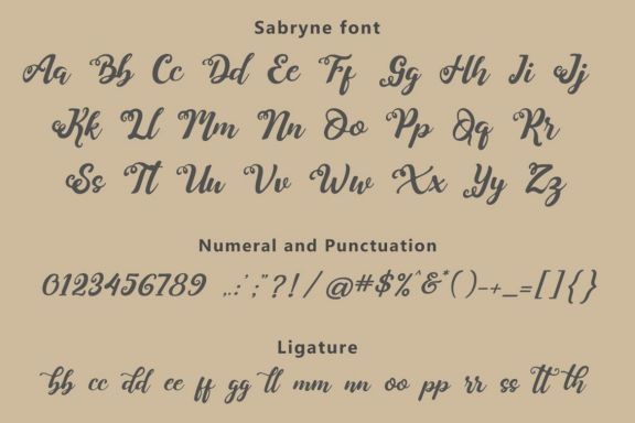 Sabryne Script Font