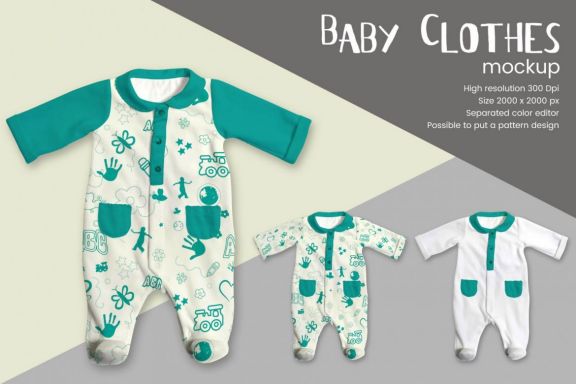 Baby Clothes Mock-up