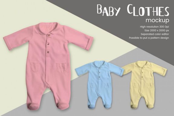 Baby Clothes Mock-up