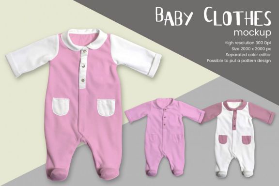 Baby Clothes Mock-up