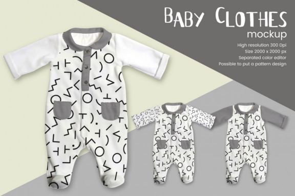 Baby Clothes Mock-up