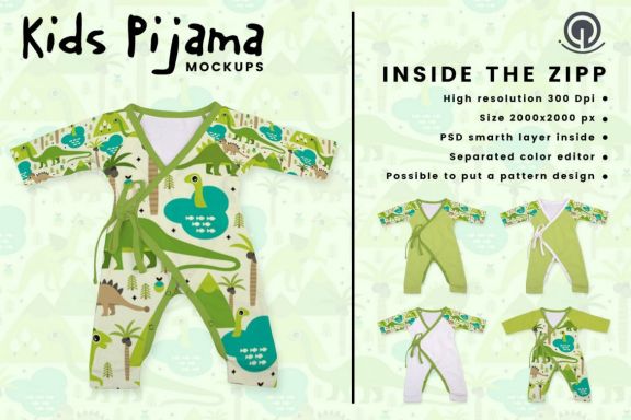 Kids Pijama Mock-up