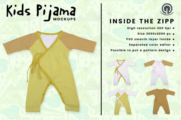 Kids Pijama Mock-up