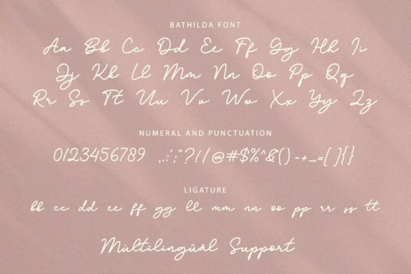 Bathilda Monoline Font