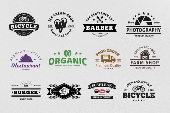  Various Vintage Logo Template Bundle
