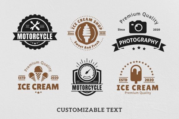  Various Vintage Logo Template Bundle