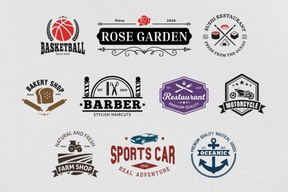  Various Vintage Logo Template Bundle