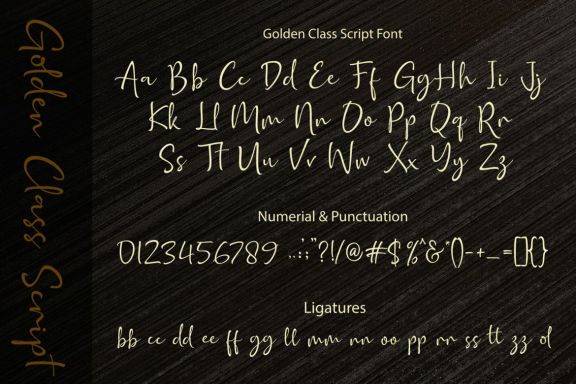 Golden Class Font Duo