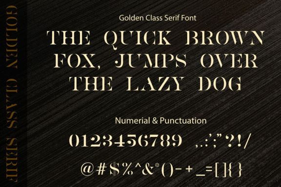 Golden Class Font Duo